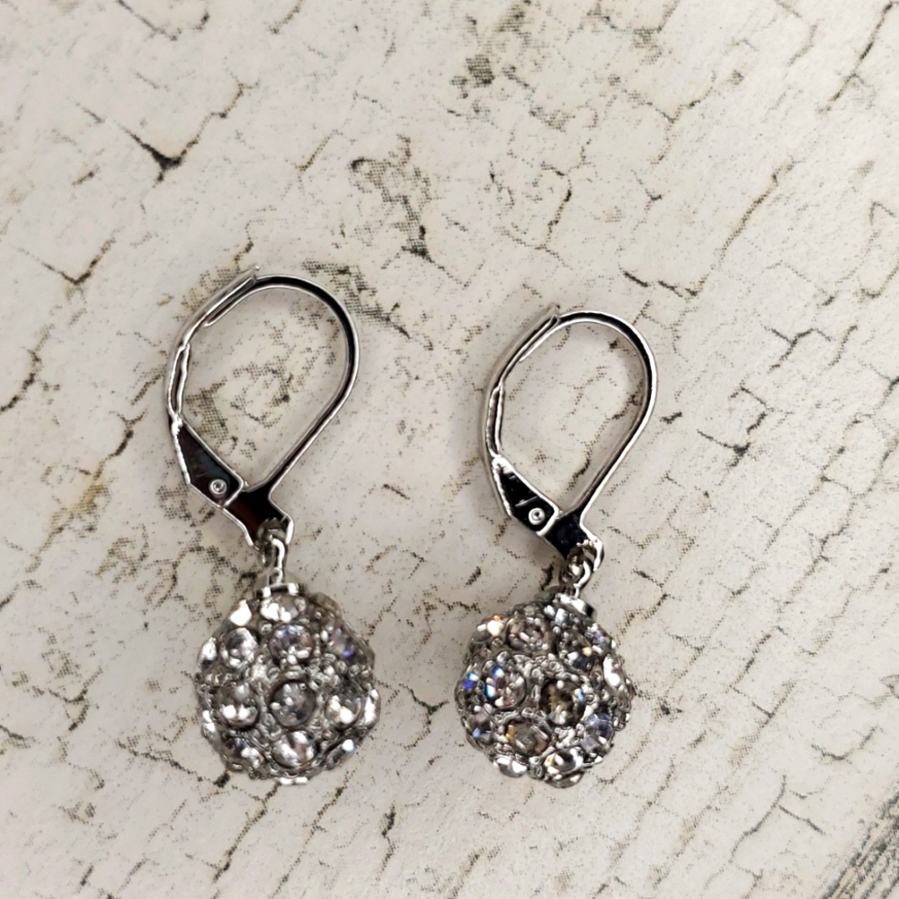Swarovski Crystal Elements Fireball Earrings With… - image 3